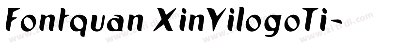 Fontquan XinYilogoTi字体转换